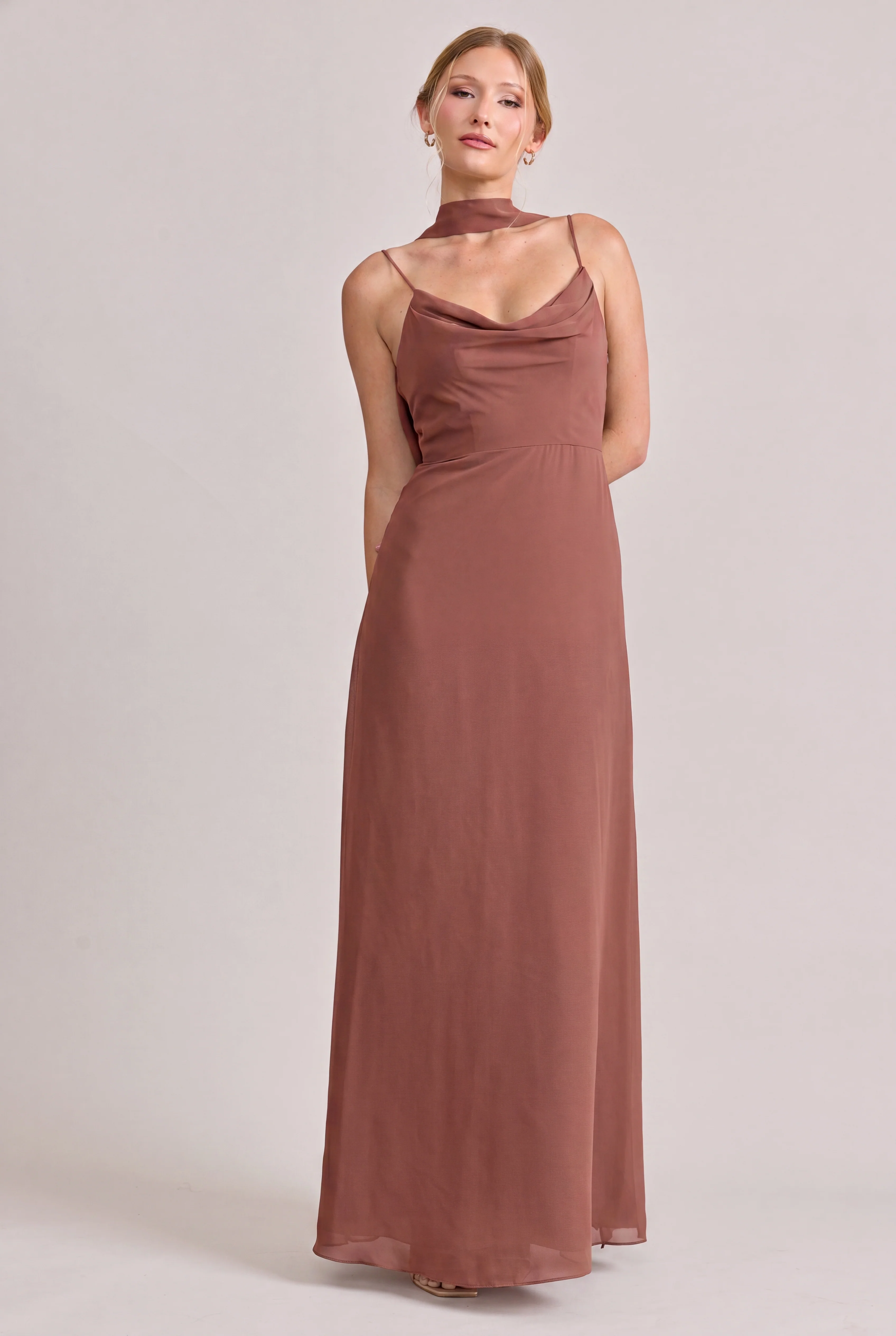 Chiffon Skinny Scarf | Made To Order - Image 145