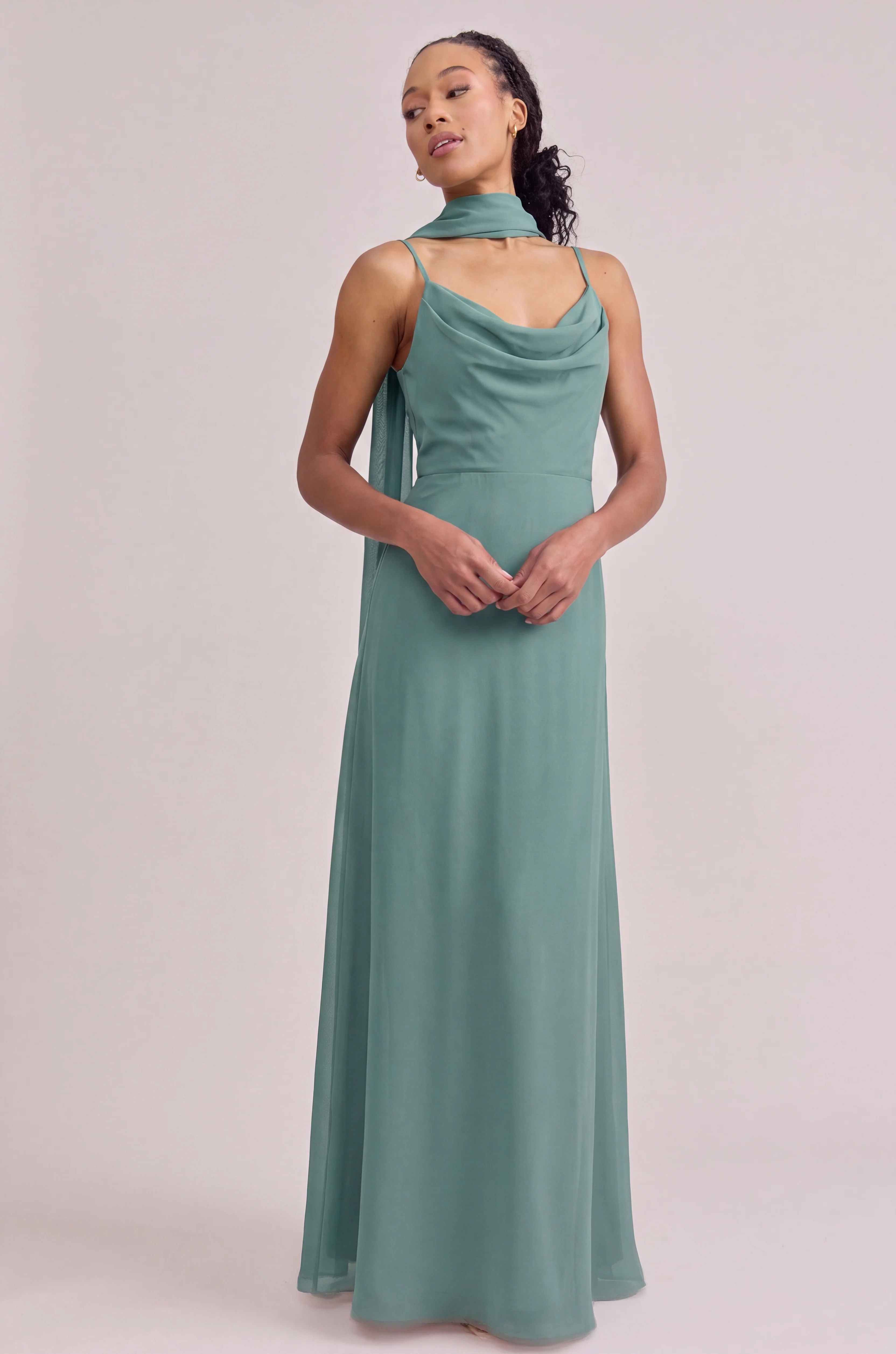 Chiffon Skinny Scarf | Made To Order - Image 165