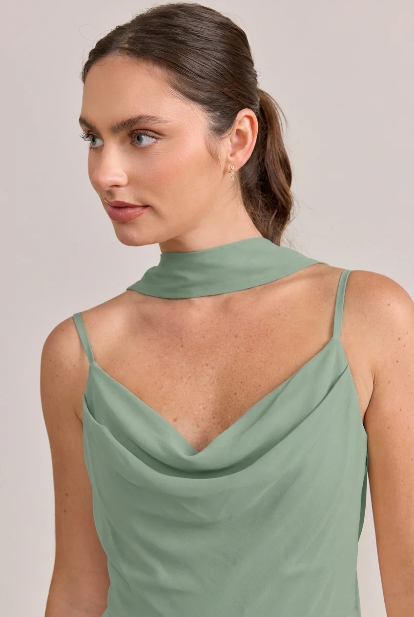 Chiffon Skinny Scarf | Made To Order - Image 34