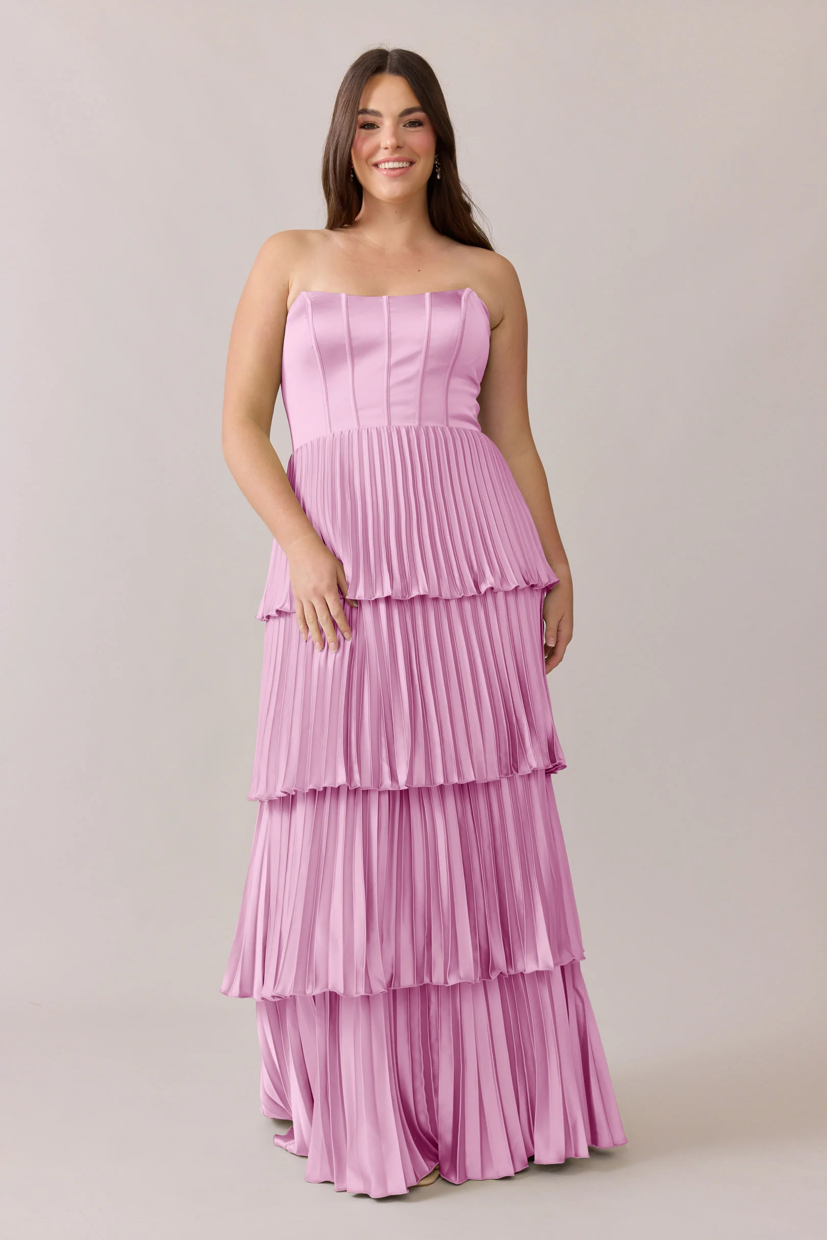 Collins Satin Pleated Dress | Made To Order - Image 30