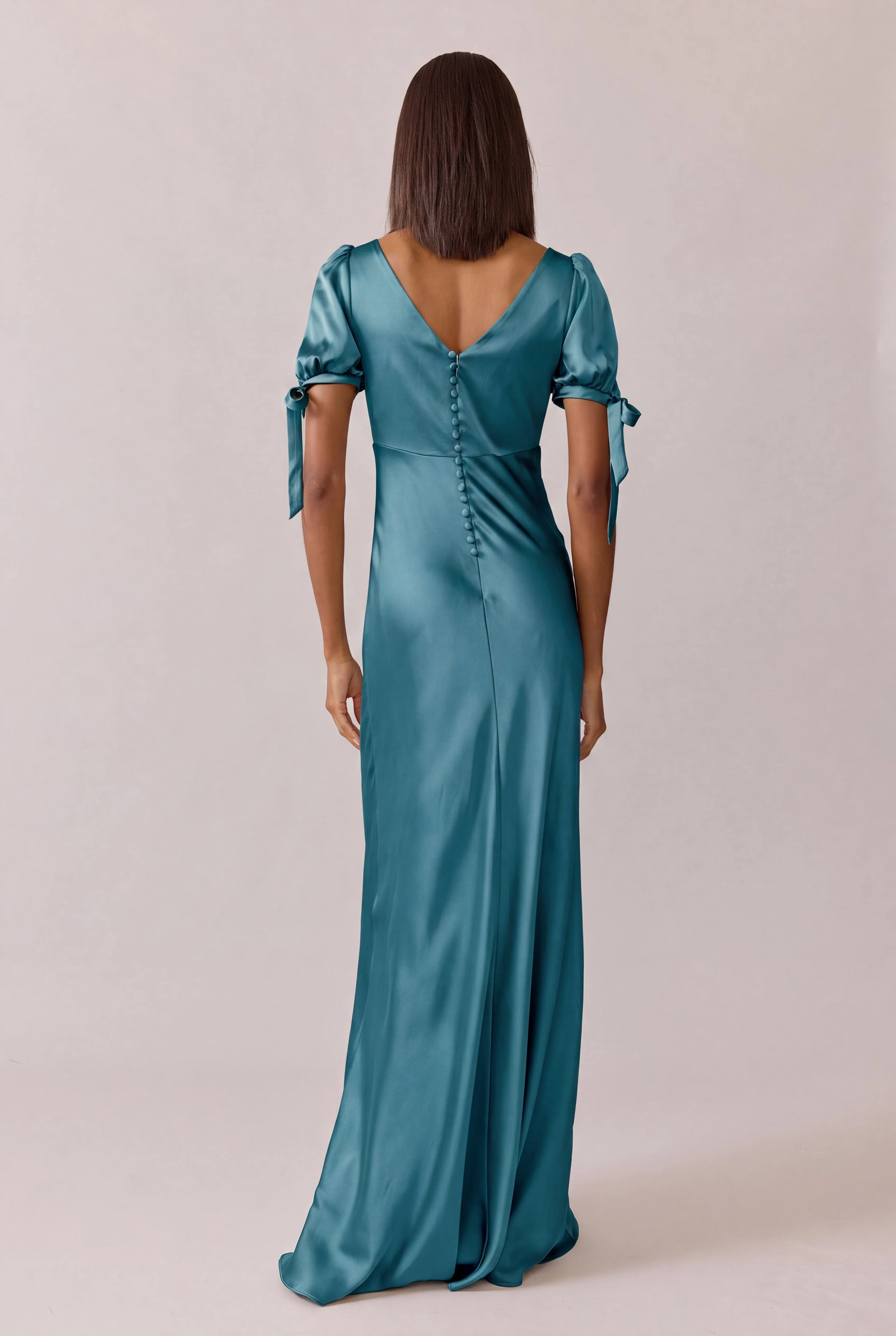 Daisy Satin Dress | Made To Order - Image 170
