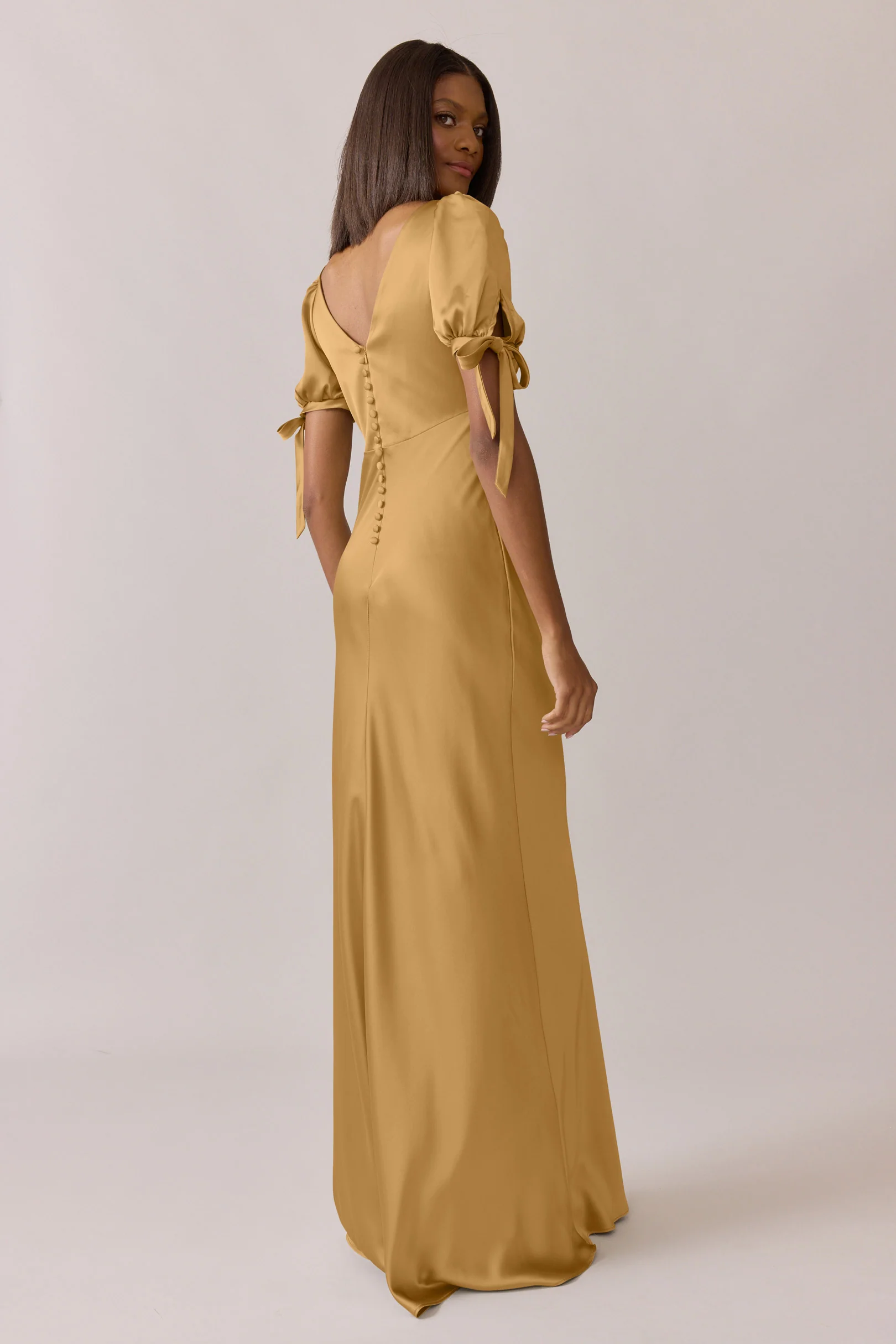 Daisy Satin Dress | Made To Order - Image 40