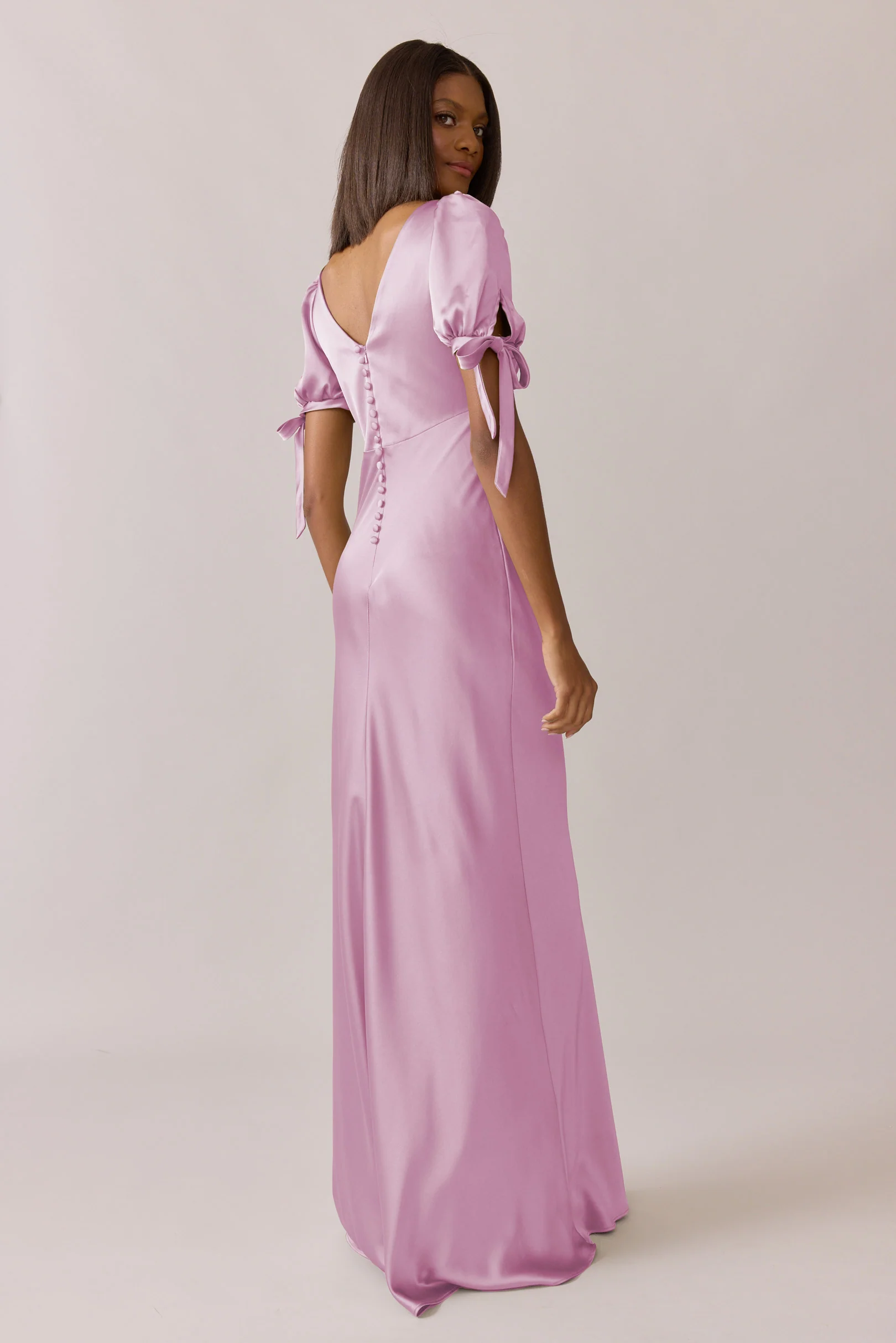 Daisy Satin Dress | Made To Order - Image 80