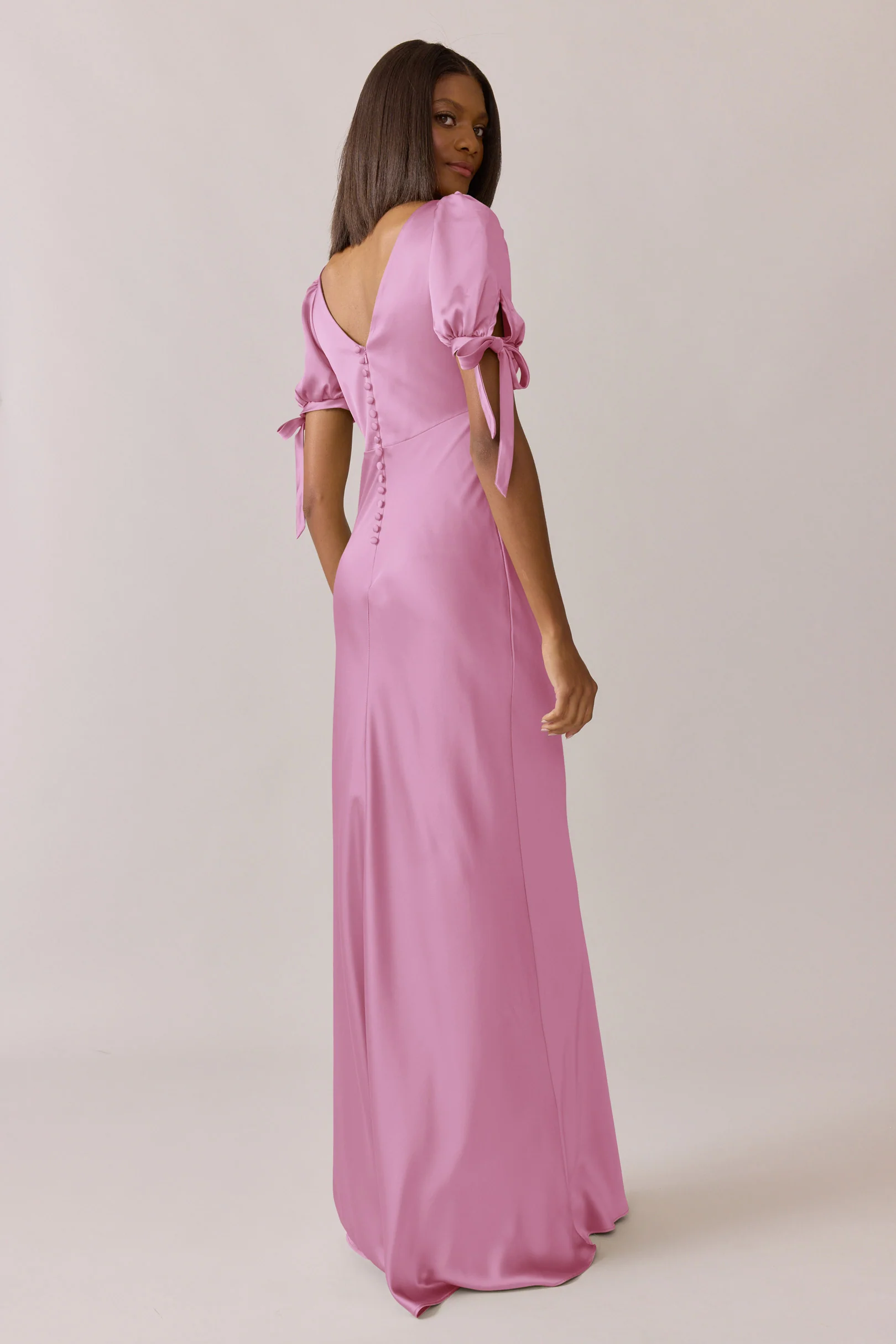 Daisy Satin Dress | Made To Order - Image 98