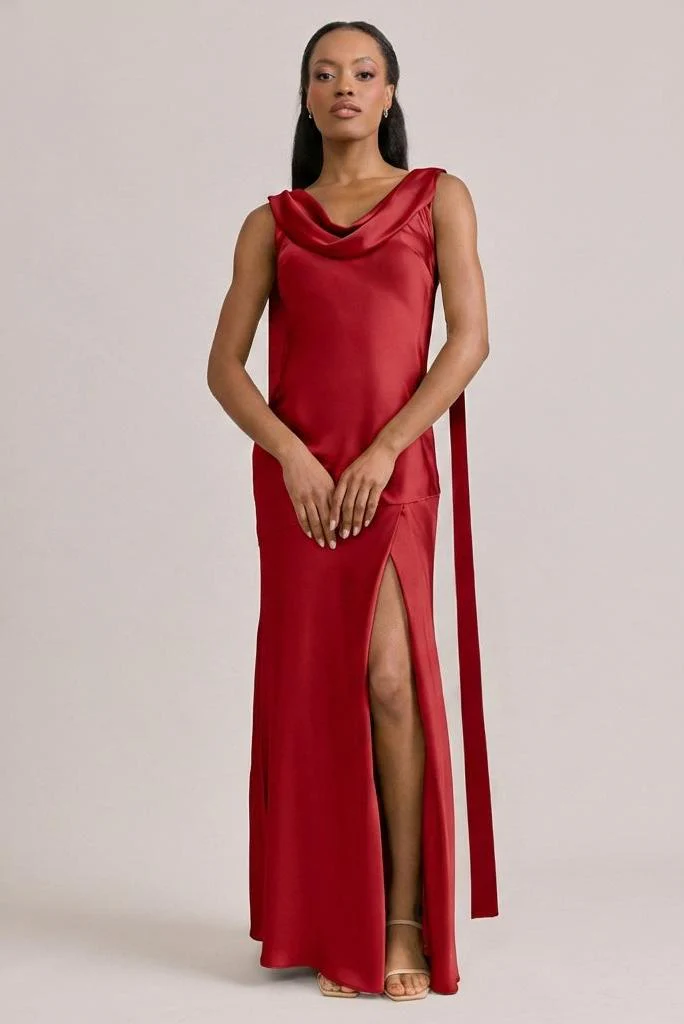 Dani Satin Dress | Made To Order - Image 112
