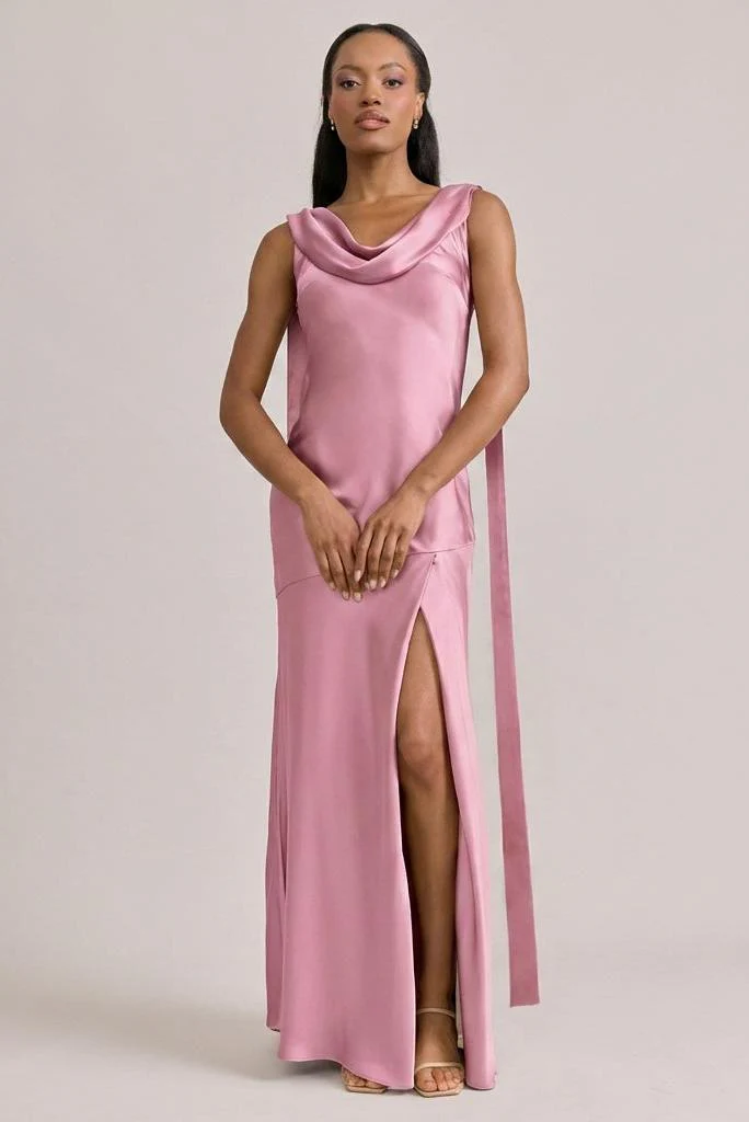 Dani Satin Dress | Made To Order - Image 130