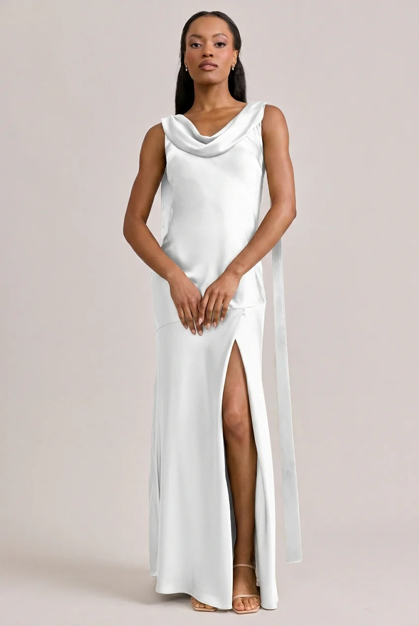 Dani Satin Dress | Made To Order - Image 169