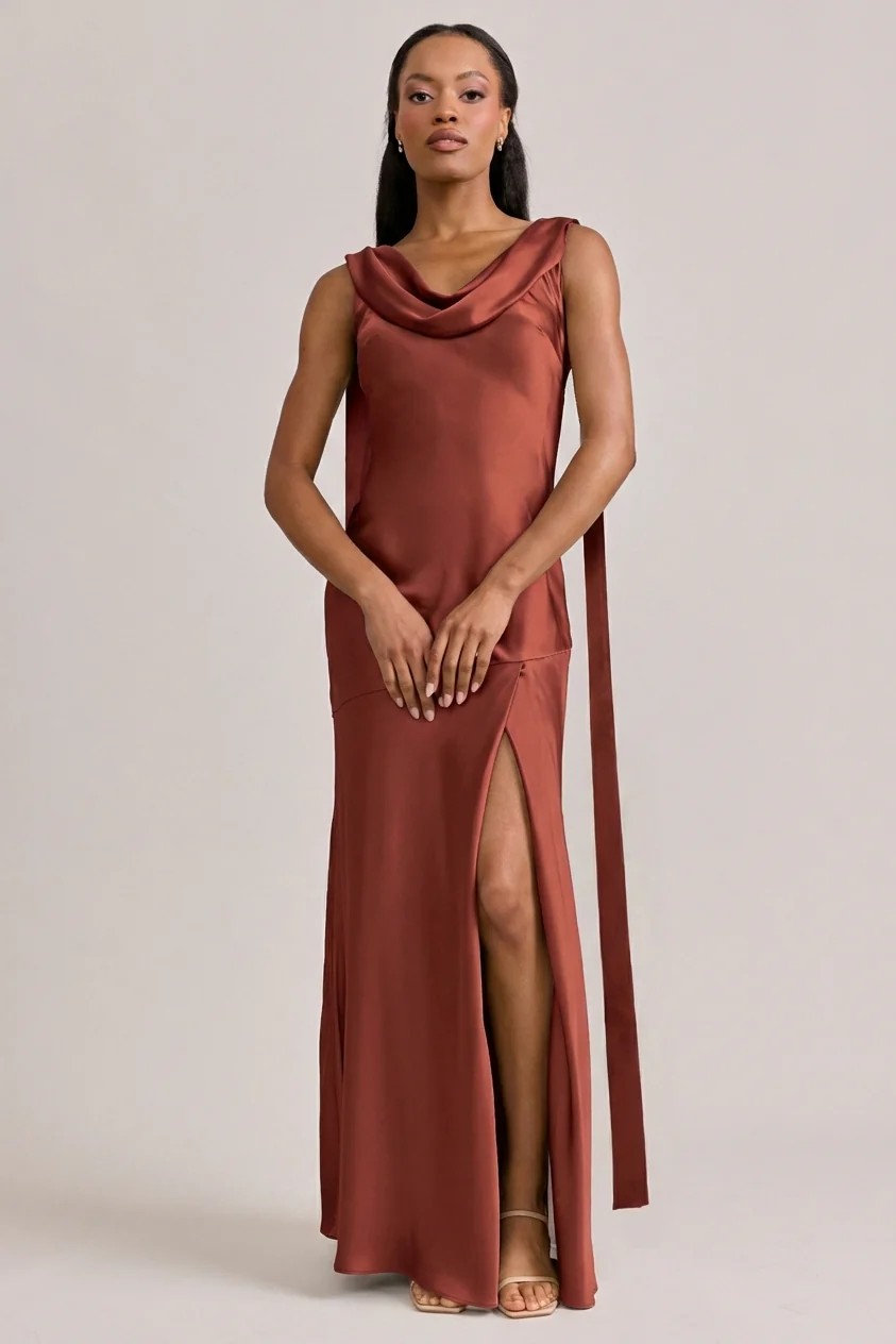 Dani Satin Dress | Made To Order - Image 21