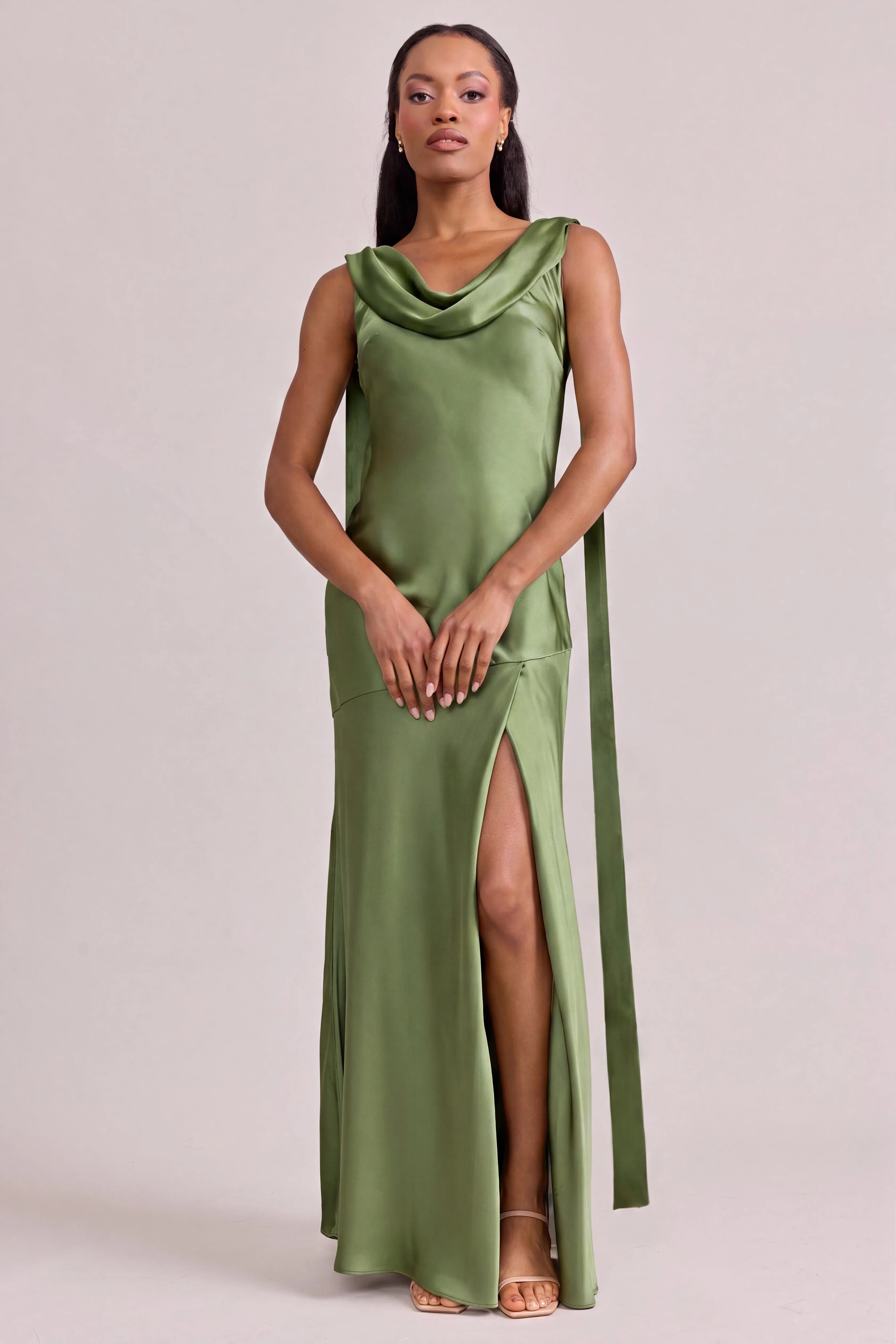 Dani Satin Dress | Made To Order - Image 229