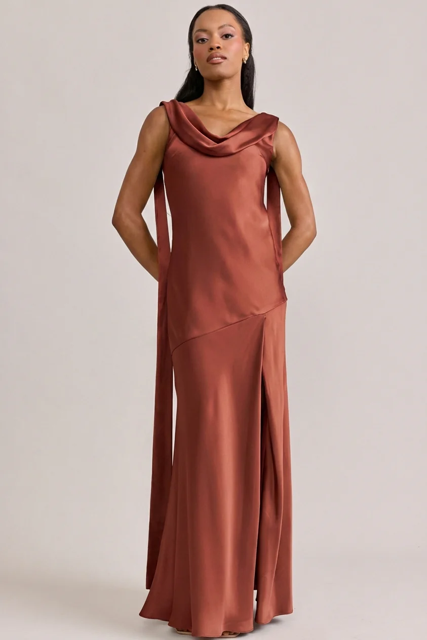 Dani Satin Dress | Made To Order - Image 23