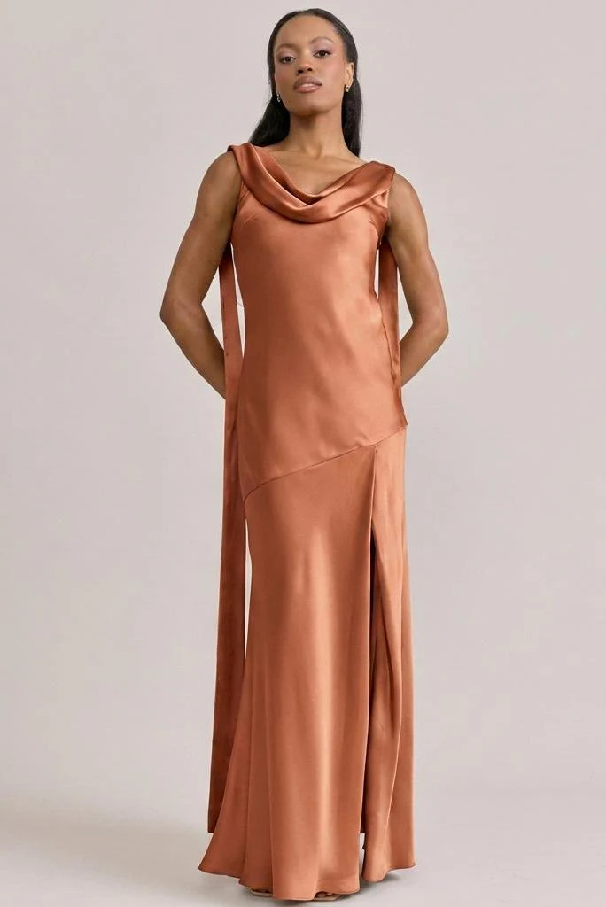 Dani Satin Dress | Made To Order - Image 29