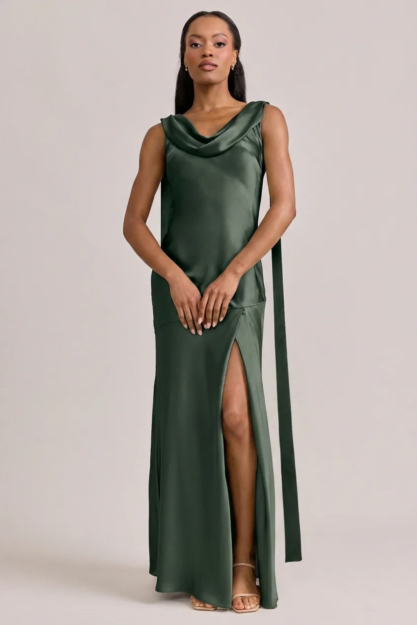 Dani Satin Dress | Made To Order - Image 30