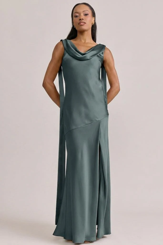 Dani Satin Dress | Made To Order - Image 50