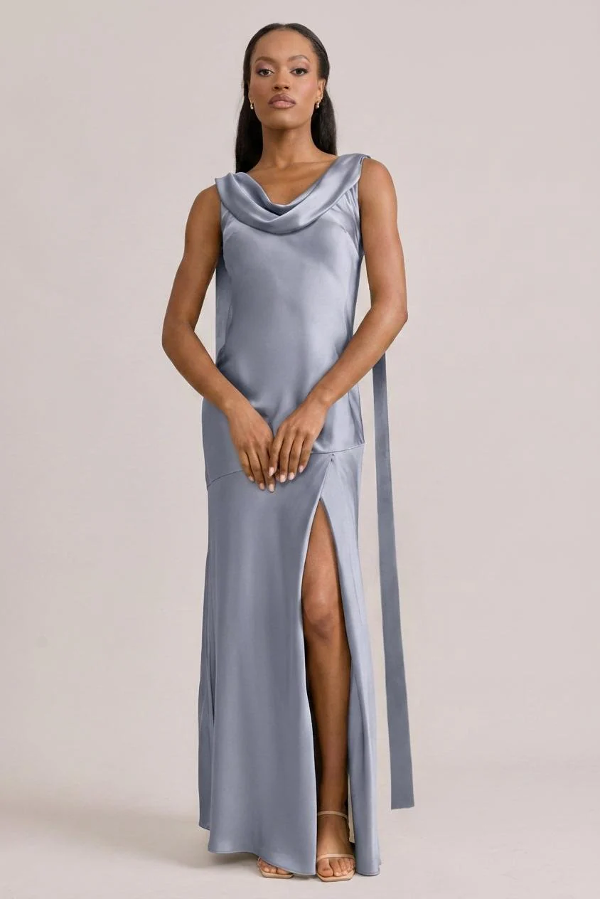 Dani Satin Dress | Made To Order - Image 51