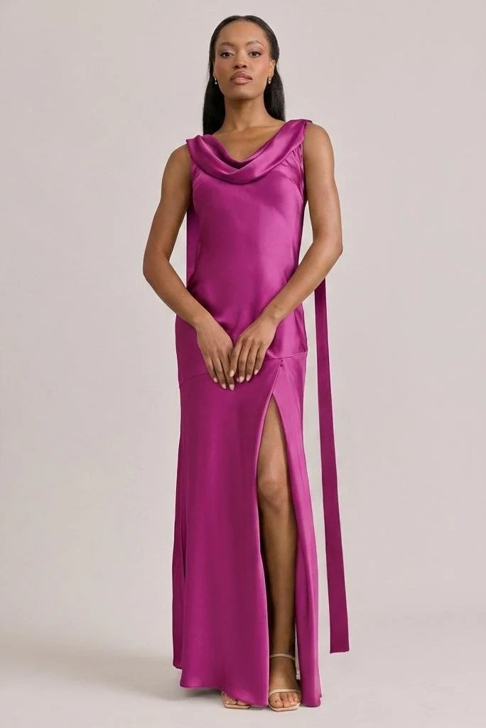Dani Satin Dress | Made To Order - Image 54