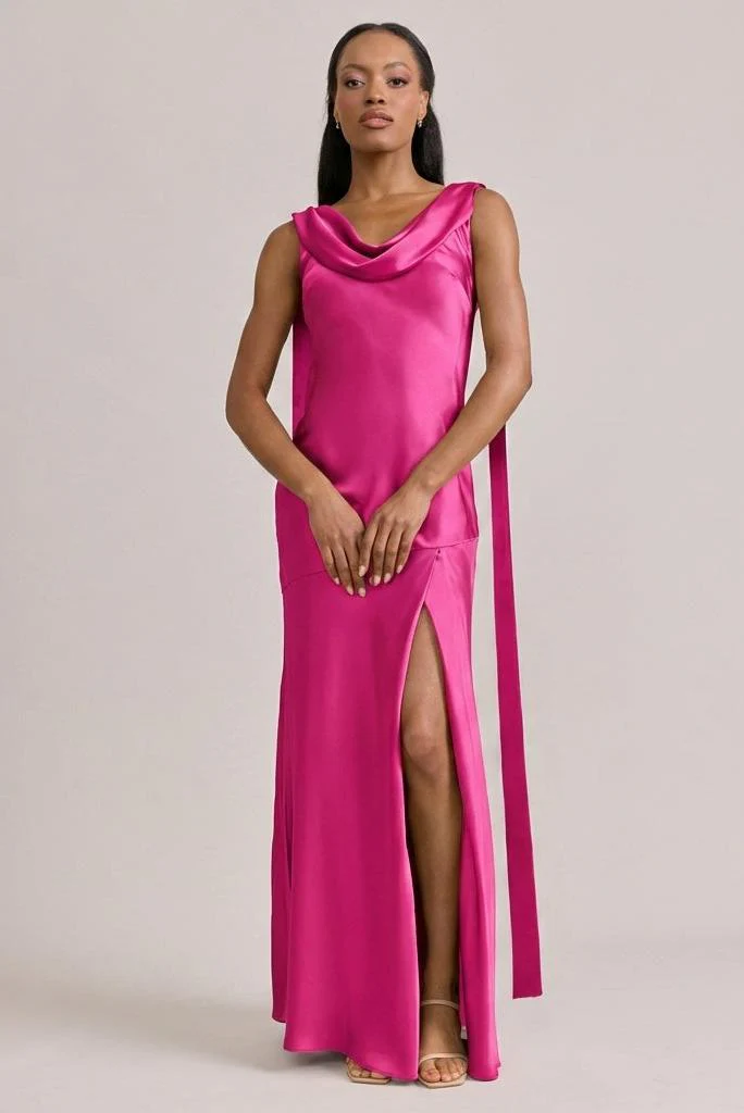 Dani Satin Dress | Made To Order - Image 66