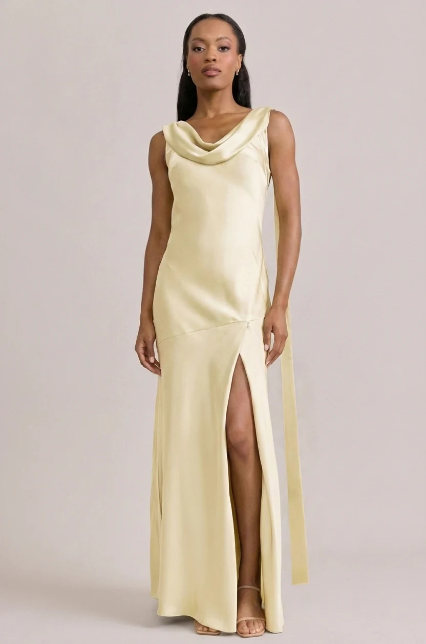 Dani Satin Dress | Made To Order - Image 99