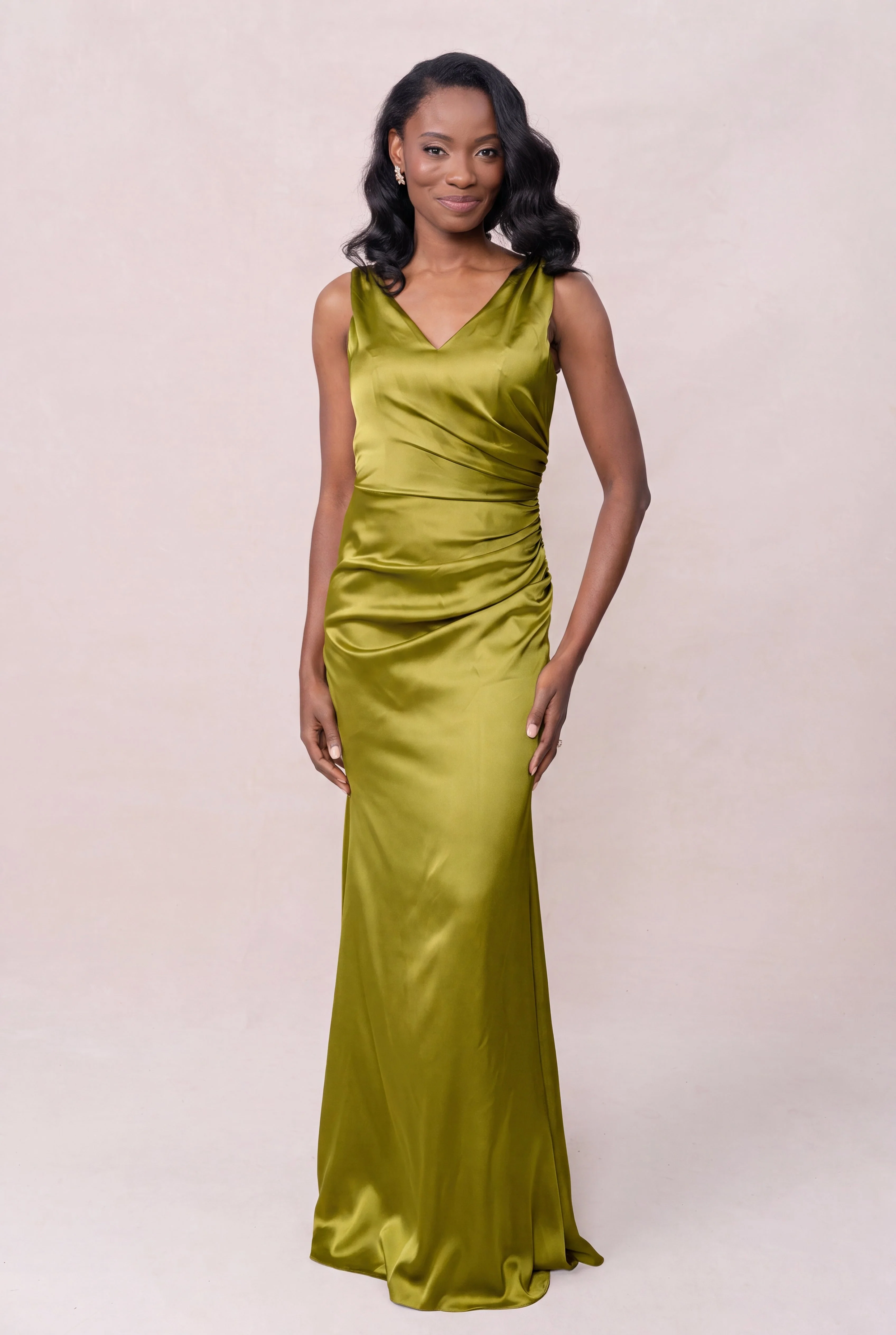 Dawson Satin Dress | Made To Order - Image 166
