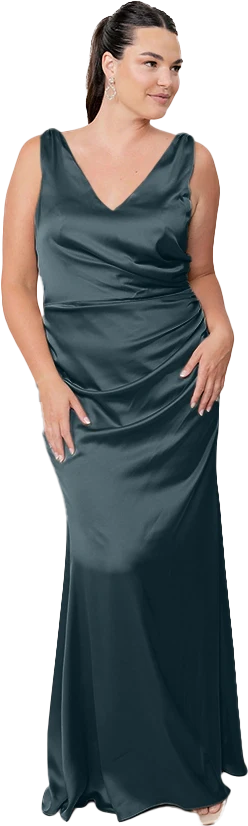 Dawson Satin Dress | Made To Order - Image 26