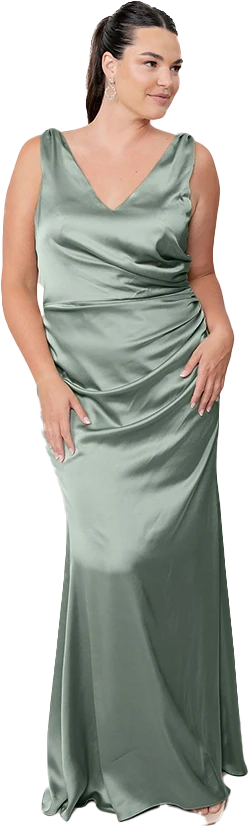 Dawson Satin Dress | Made To Order - Image 49