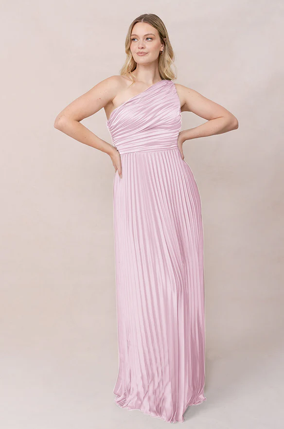 Declan Satin Pleated Dress | Made To Order - Image 8