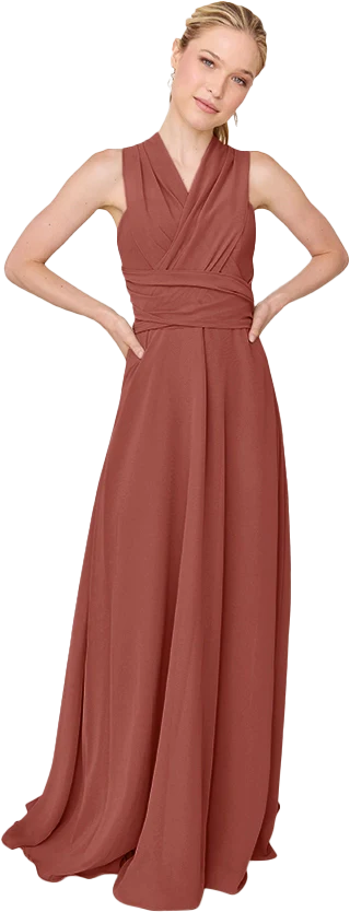 Devan Convertible Chiffon Dress | Made To Order - Image 14