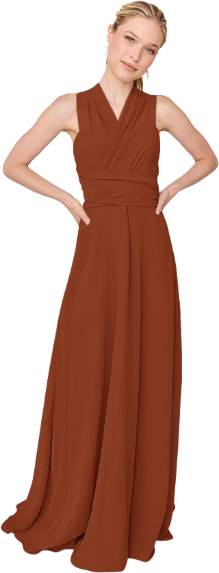 Devan Convertible Chiffon Dress | Made To Order - Image 42