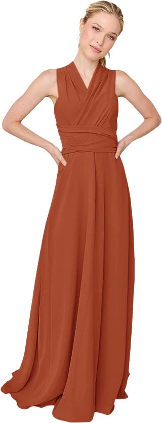 Devan Convertible Chiffon Dress | Made To Order - Image 43