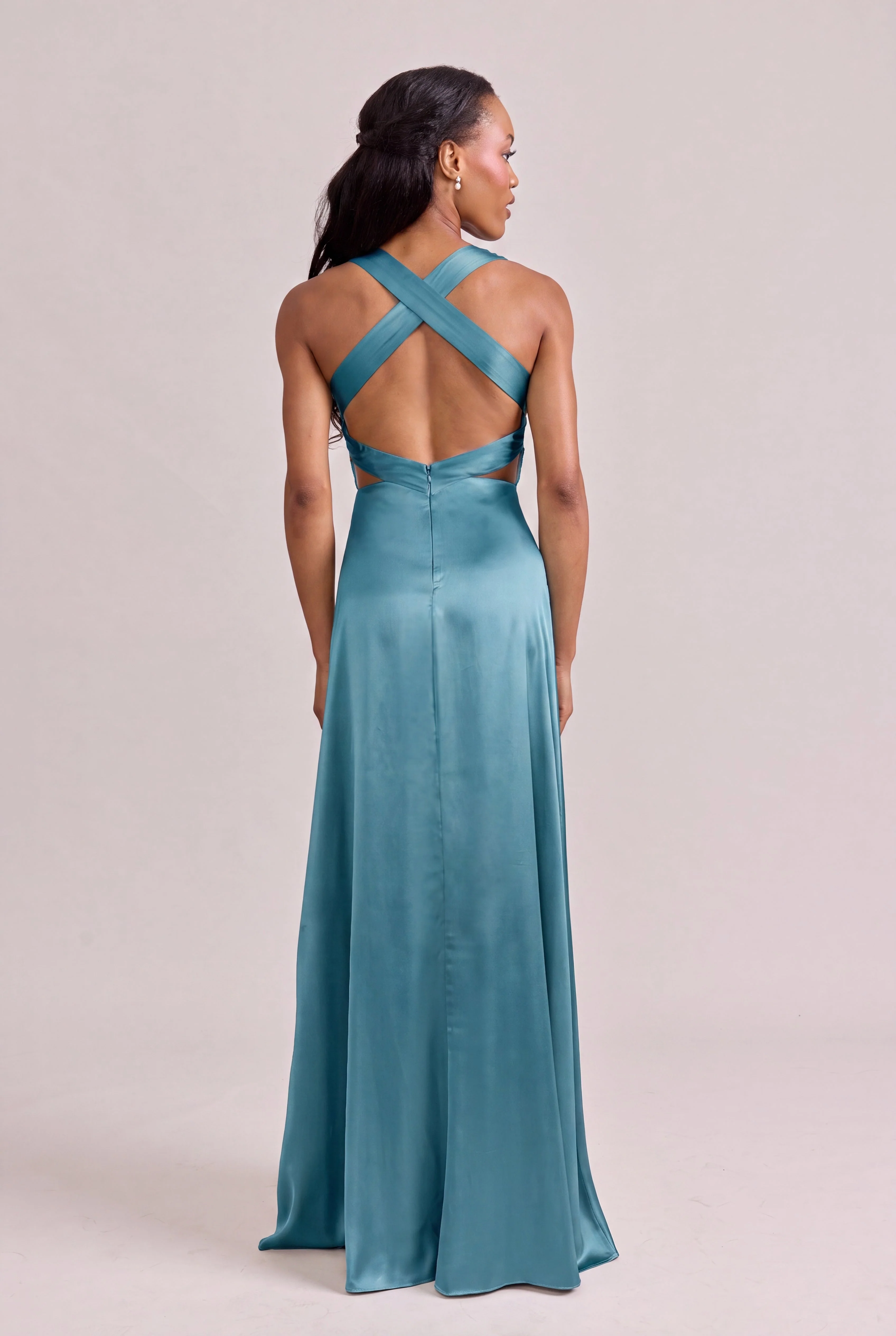 Dylan Satin Dress | Made To Order - Image 188