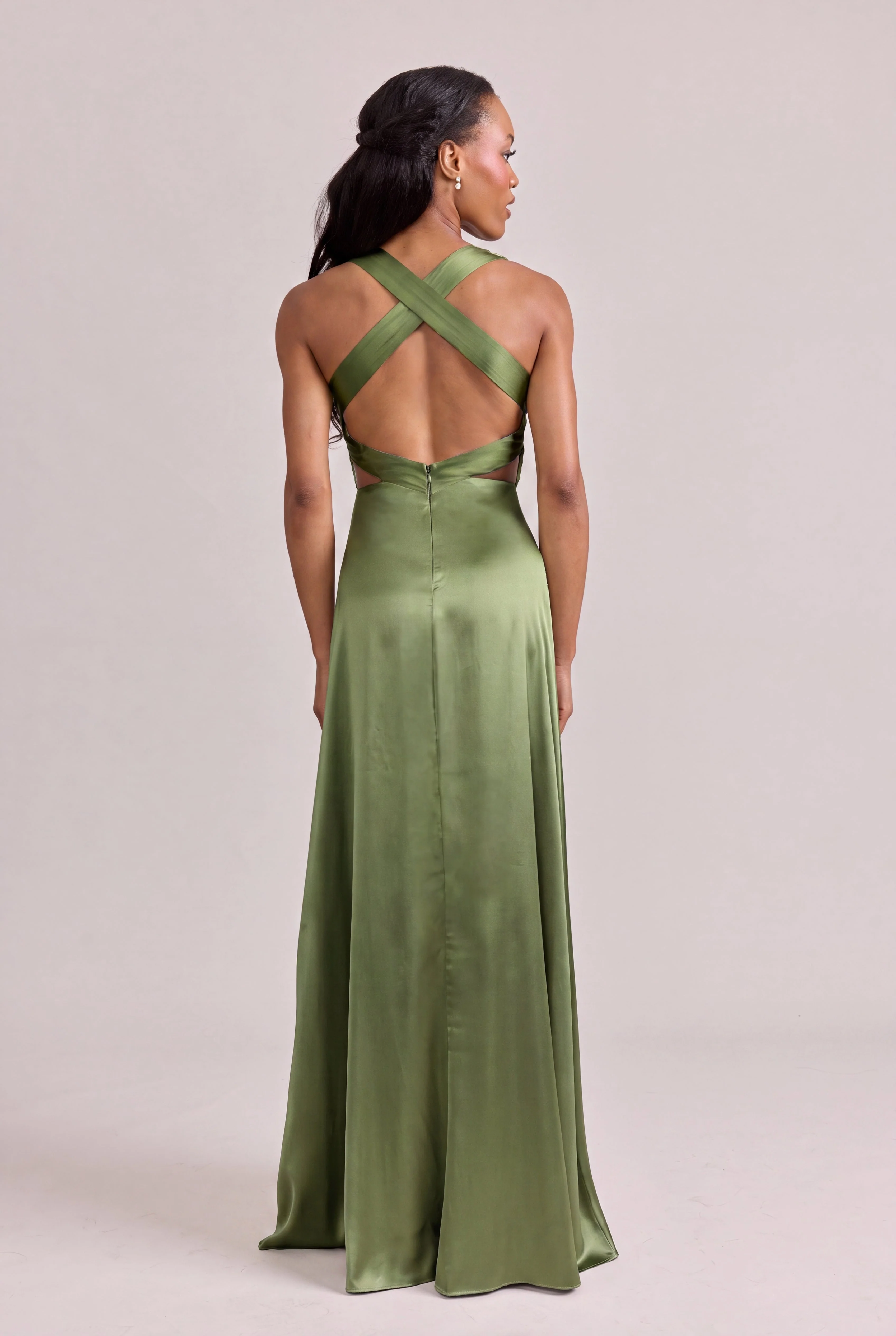 Dylan Satin Dress | Made To Order - Image 190