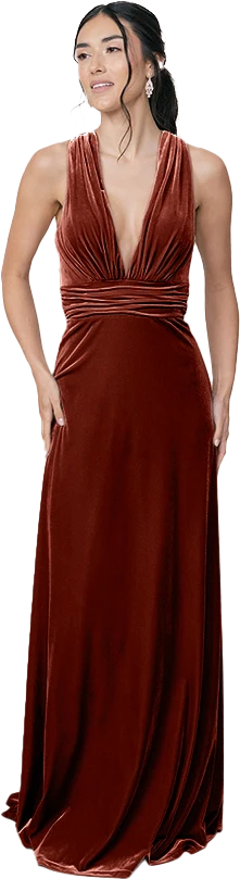 Dylan Velvet Dress | Made To Order - Image 28