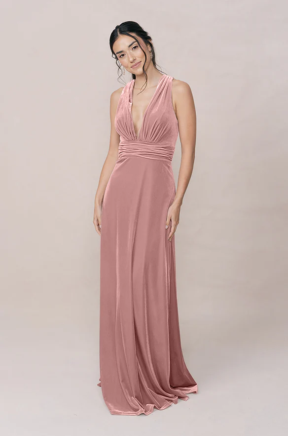 Dylan Velvet Dress | Made To Order - Image 32
