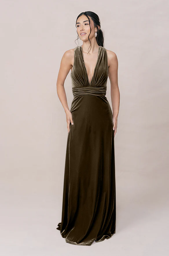 Dylan Velvet Dress | Made To Order - Image 42