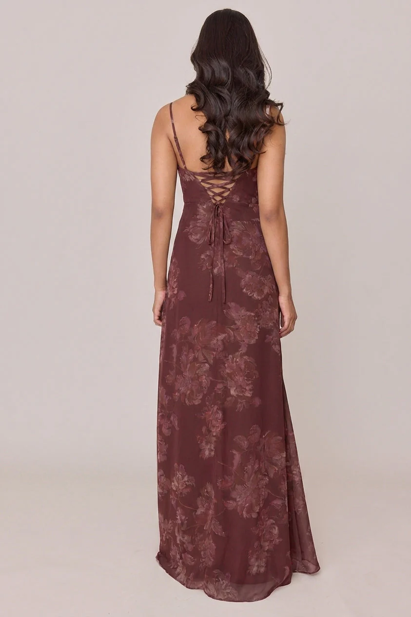 Ember Chiffon Floral Print Dress | Made To Order - Image 47