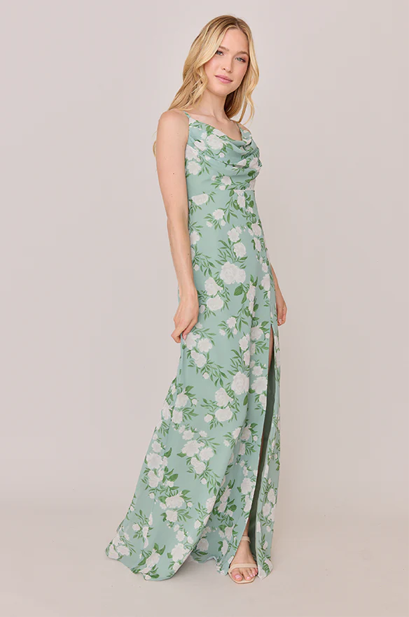 Ember Chiffon Floral Print Dress | Made To Order - Image 5