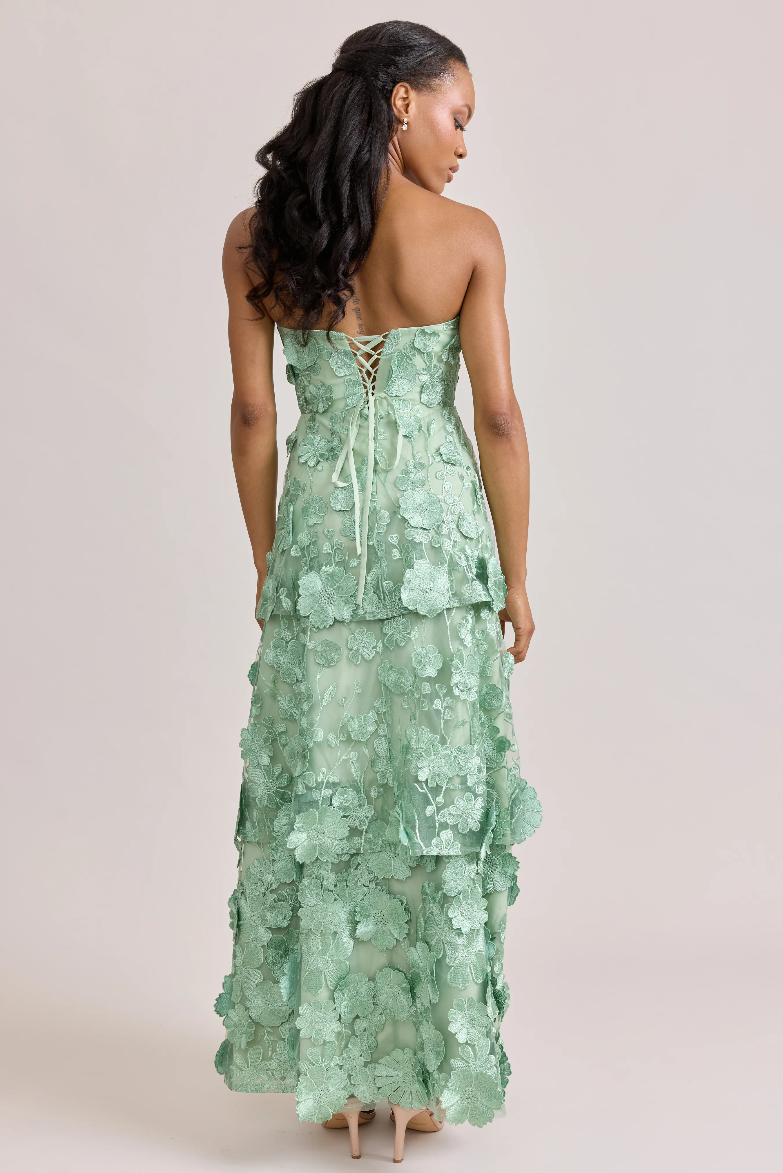 Flora Appliqué Dress | Ready To Ship | Meadow - Image 4