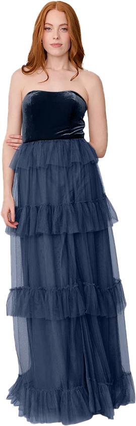 Frankie Convertible Velvet + Tulle Dress | Made To Order - Image 43