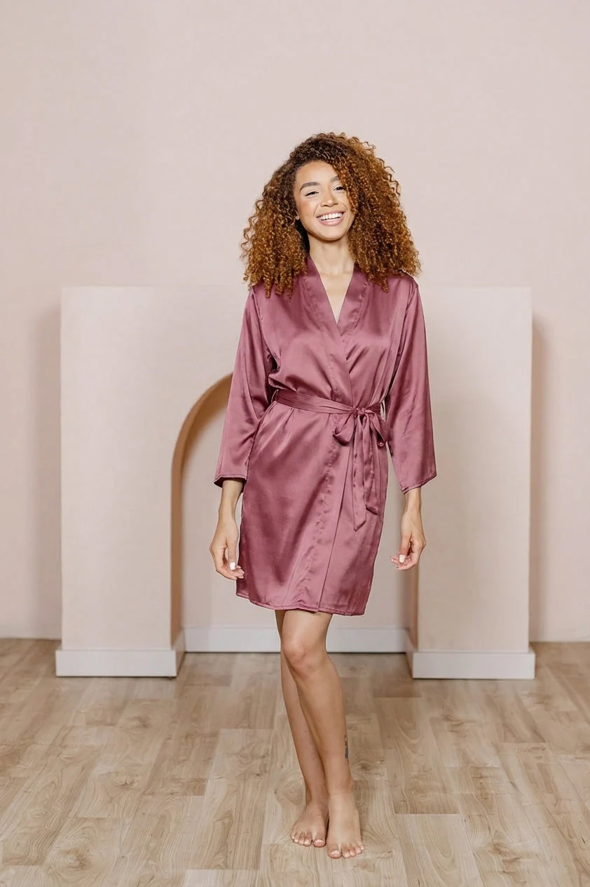 Getting Ready Satin Robe | Made To Order - Image 65