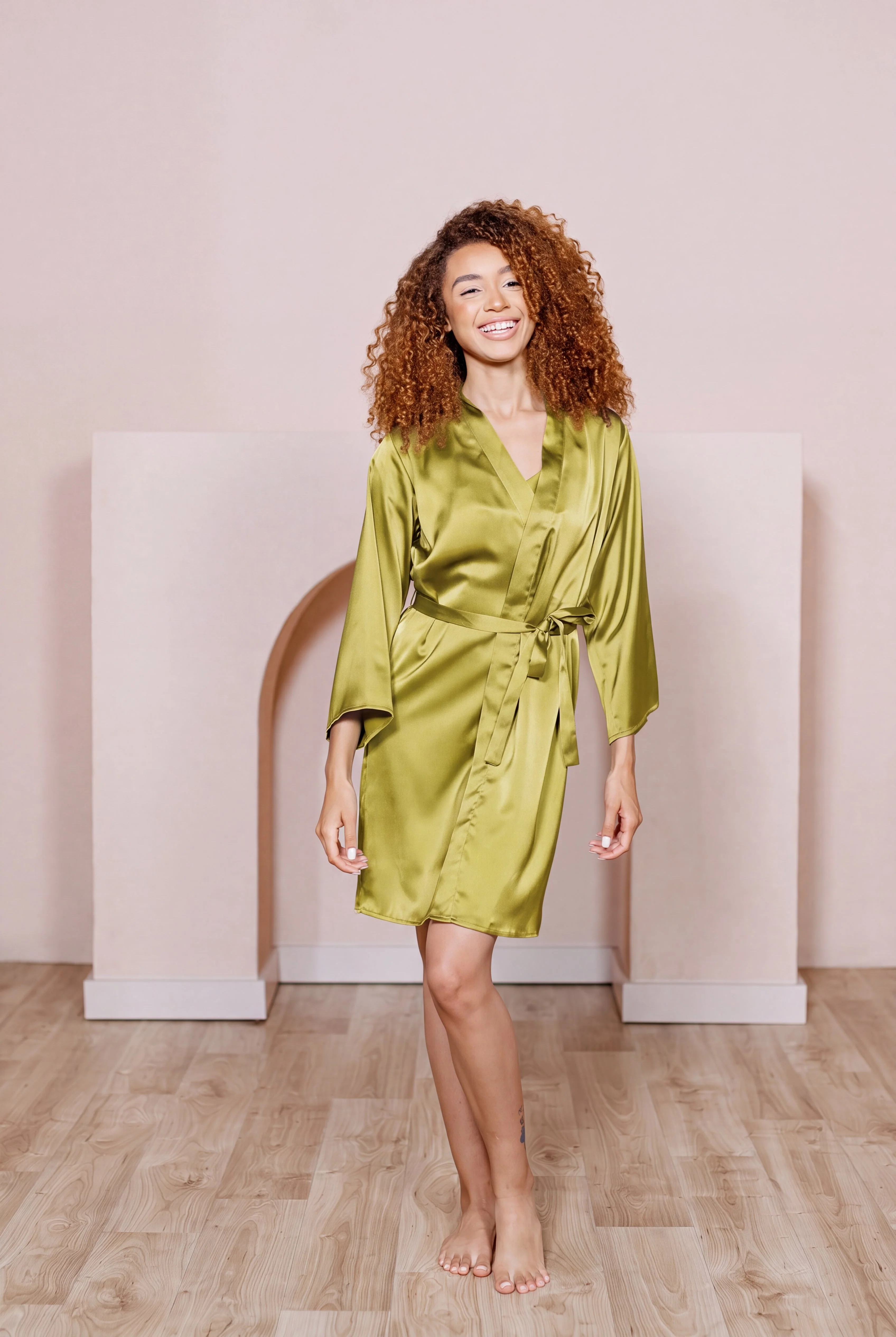 Getting Ready Satin Robe | Made To Order - Image 67