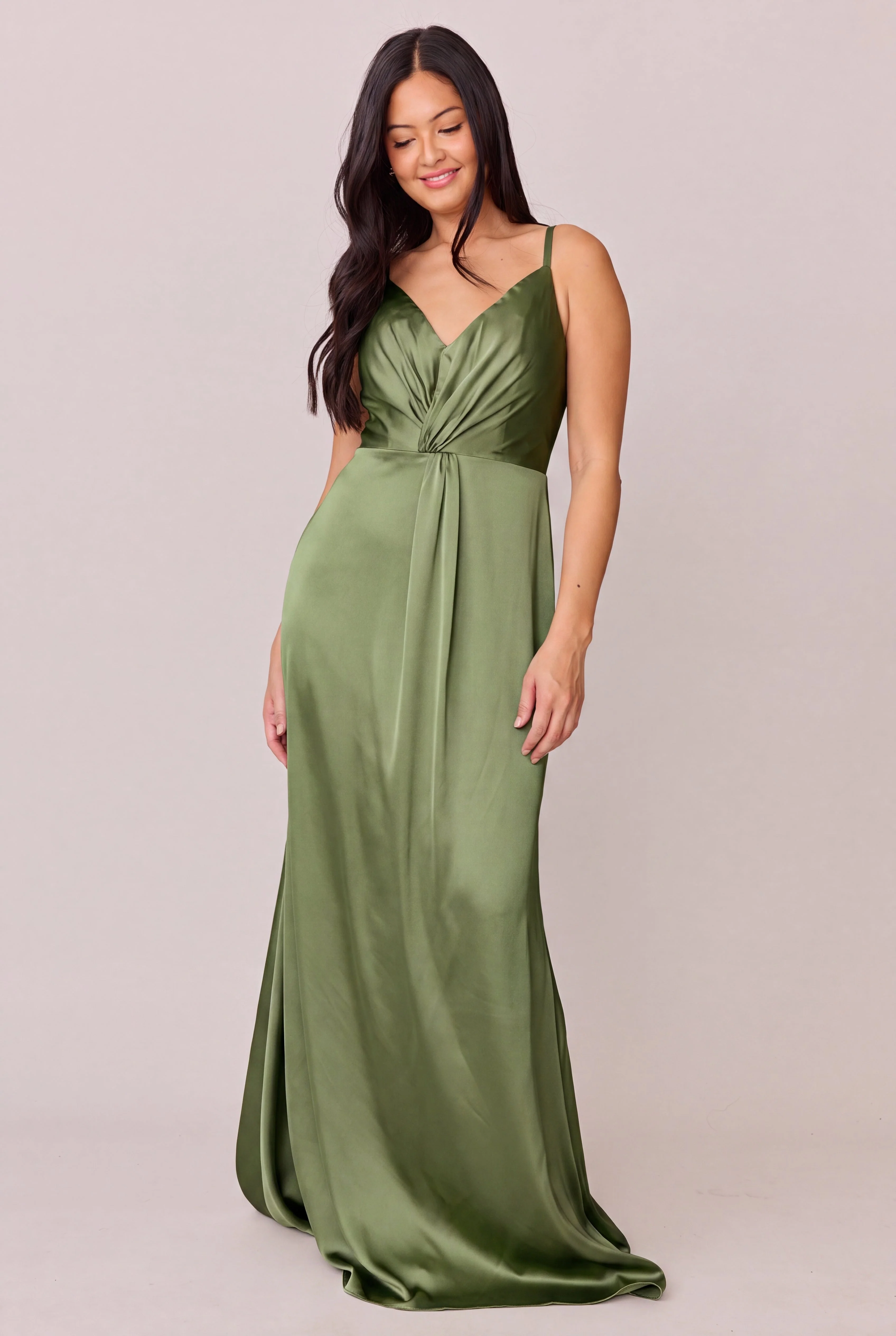 Giada Satin Dress | Made To Order - Image 179