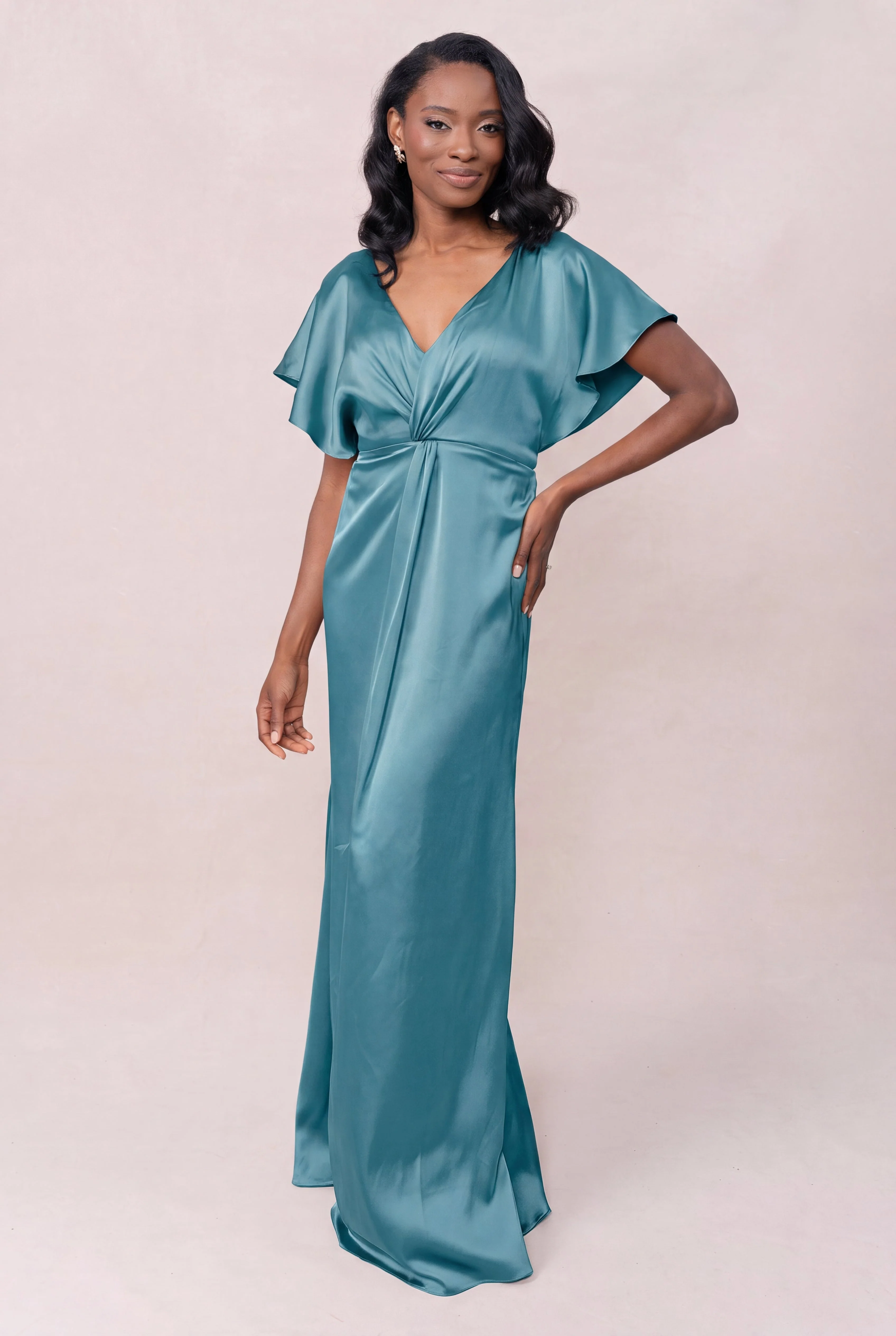 Gwen Satin Dress | Made To Order - Image 174