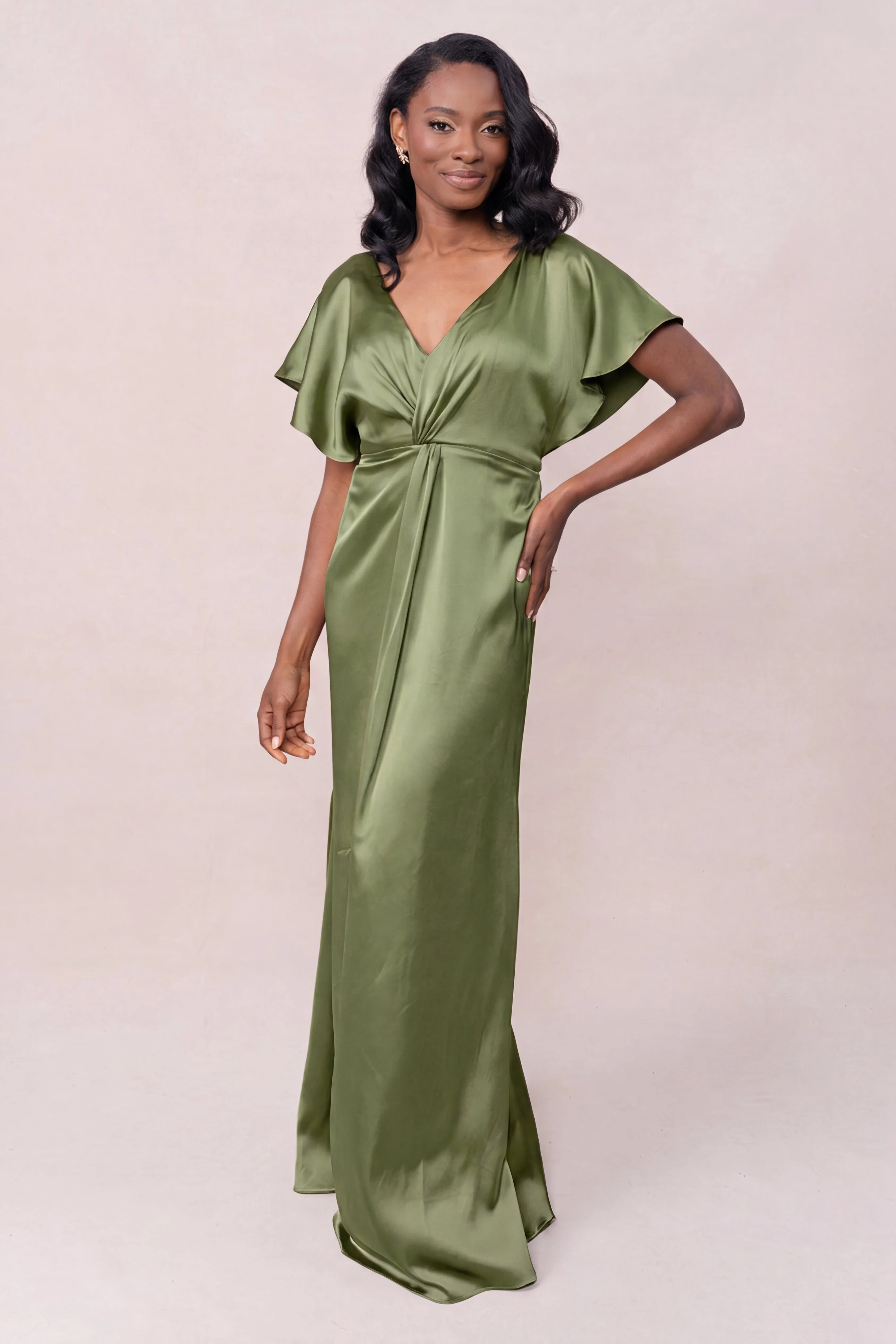 Gwen Satin Dress | Made To Order - Image 175