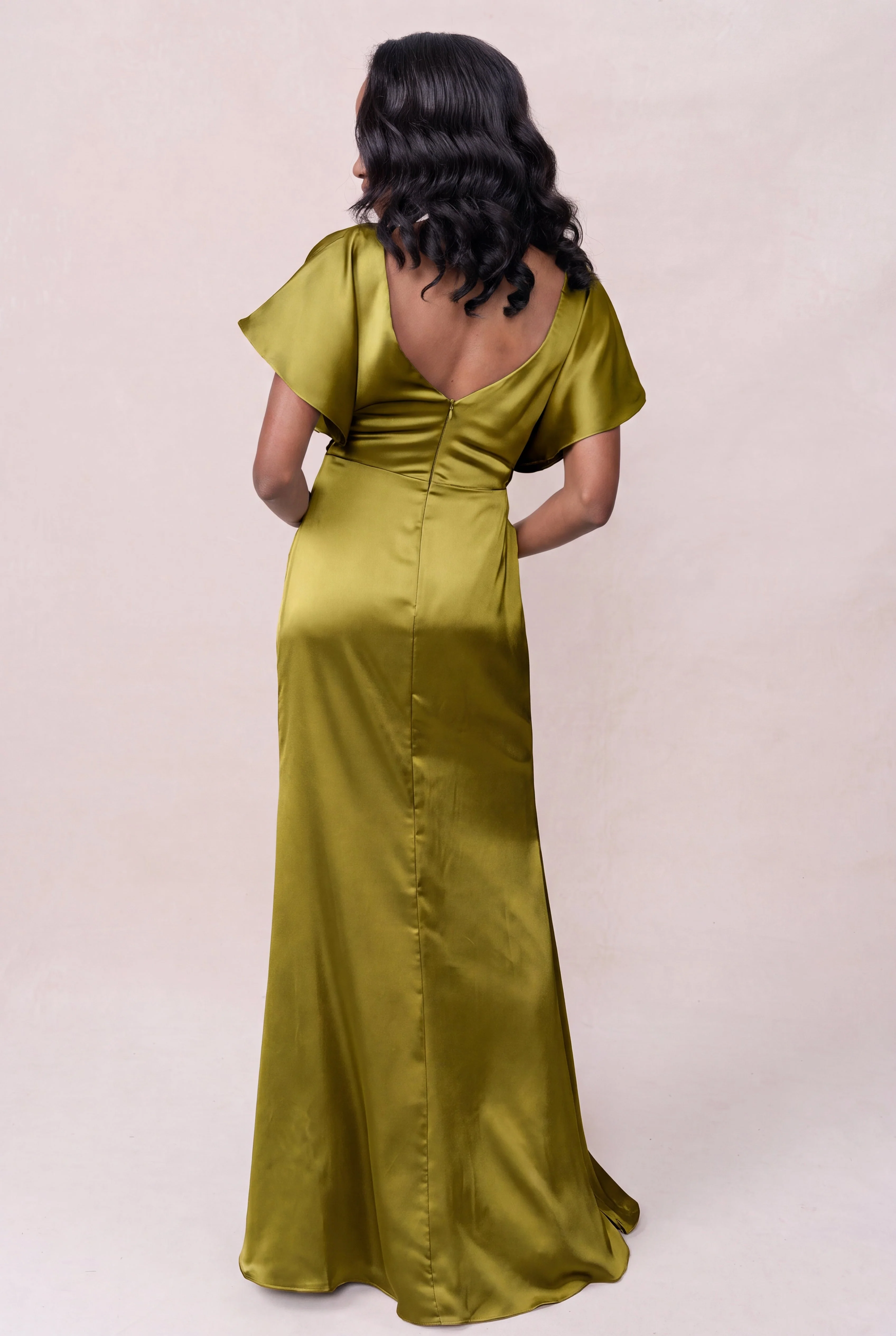 Gwen Satin Dress | Made To Order - Image 178
