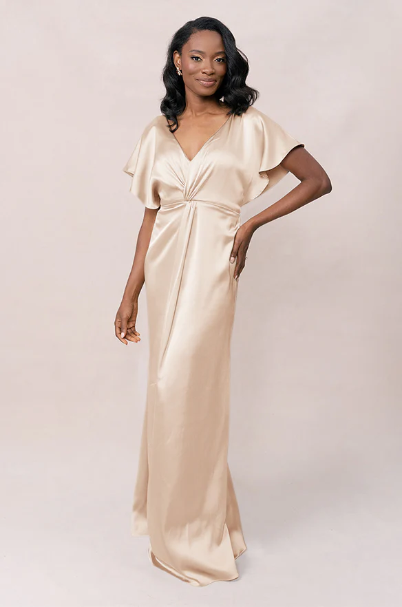 Gwen Satin Dress | Made To Order - Image 92