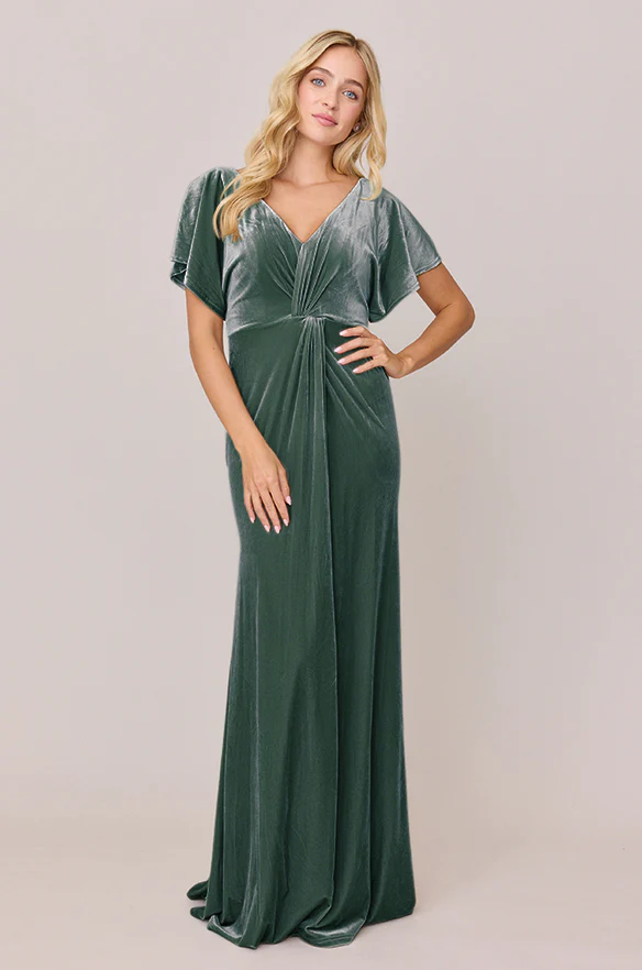 Gwen Velvet Dress | Made To Order - Image 40