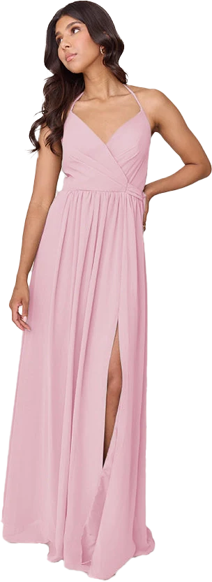 Hannah Chiffon Faux Wrap Dress | Made To Order - Image 162