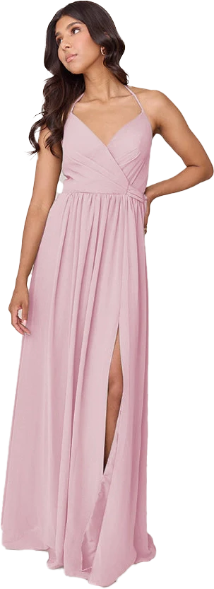Hannah Chiffon Faux Wrap Dress | Made To Order - Image 163