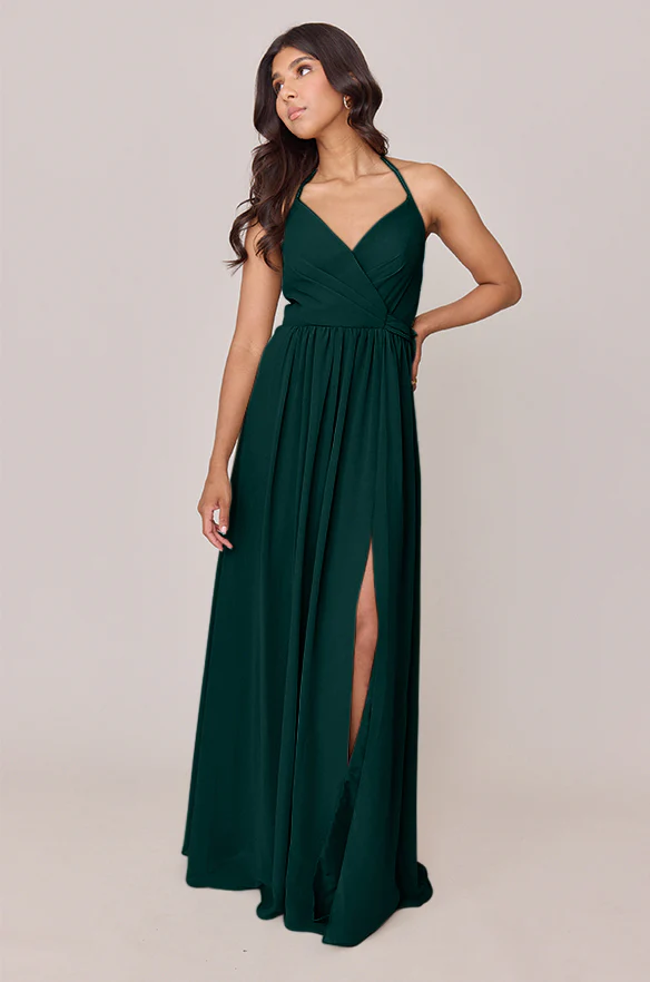 Hannah Chiffon Faux Wrap Dress | Made To Order - Image 65