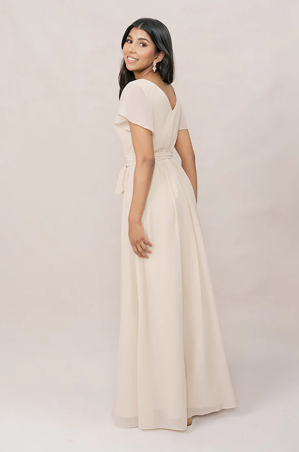 Harper Chiffon Faux Wrap Dress | Made To Order - Image 3