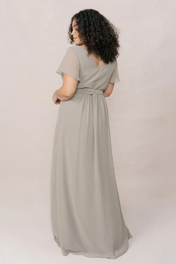 Harper Chiffon Faux Wrap Dress | Made To Order - Image 88